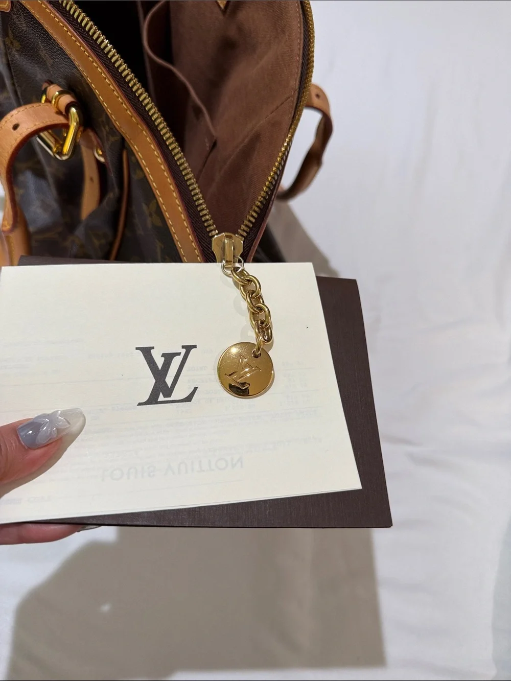 Louis Vuitton Brown Monogram Tivoli GM with Vachetta Trim